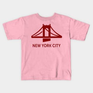 New York City Bridge Kids T-Shirt